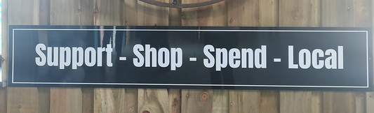 support shop spend local sign