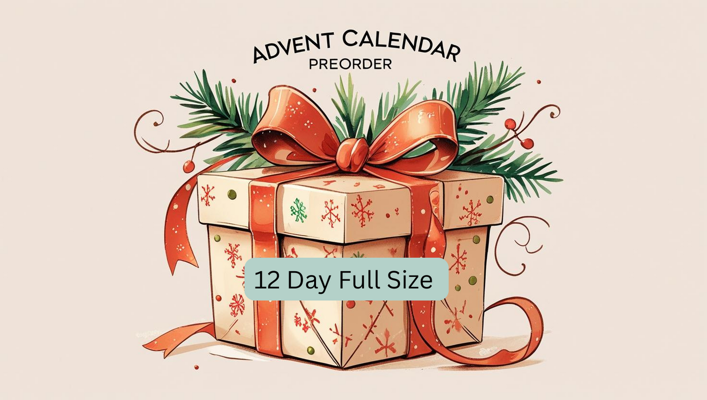 π 12-Day Advent Calendar β Full Size Natural Spa Treats