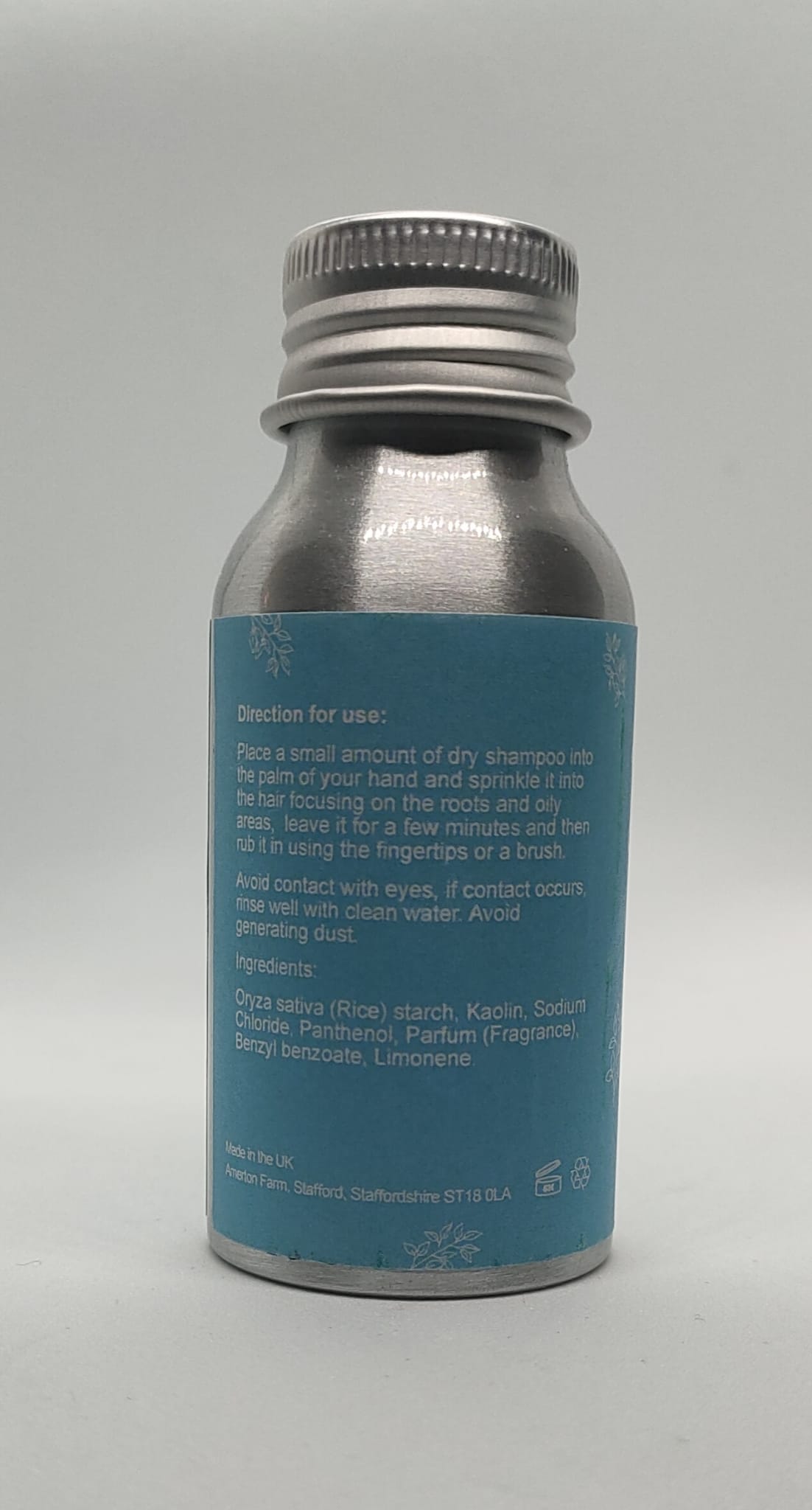 Beauty Favours Dry Shampoo Dead Sea Salt Ingredients