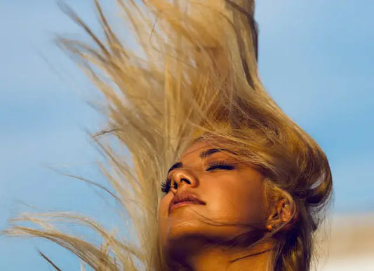 woman with long blonde hair