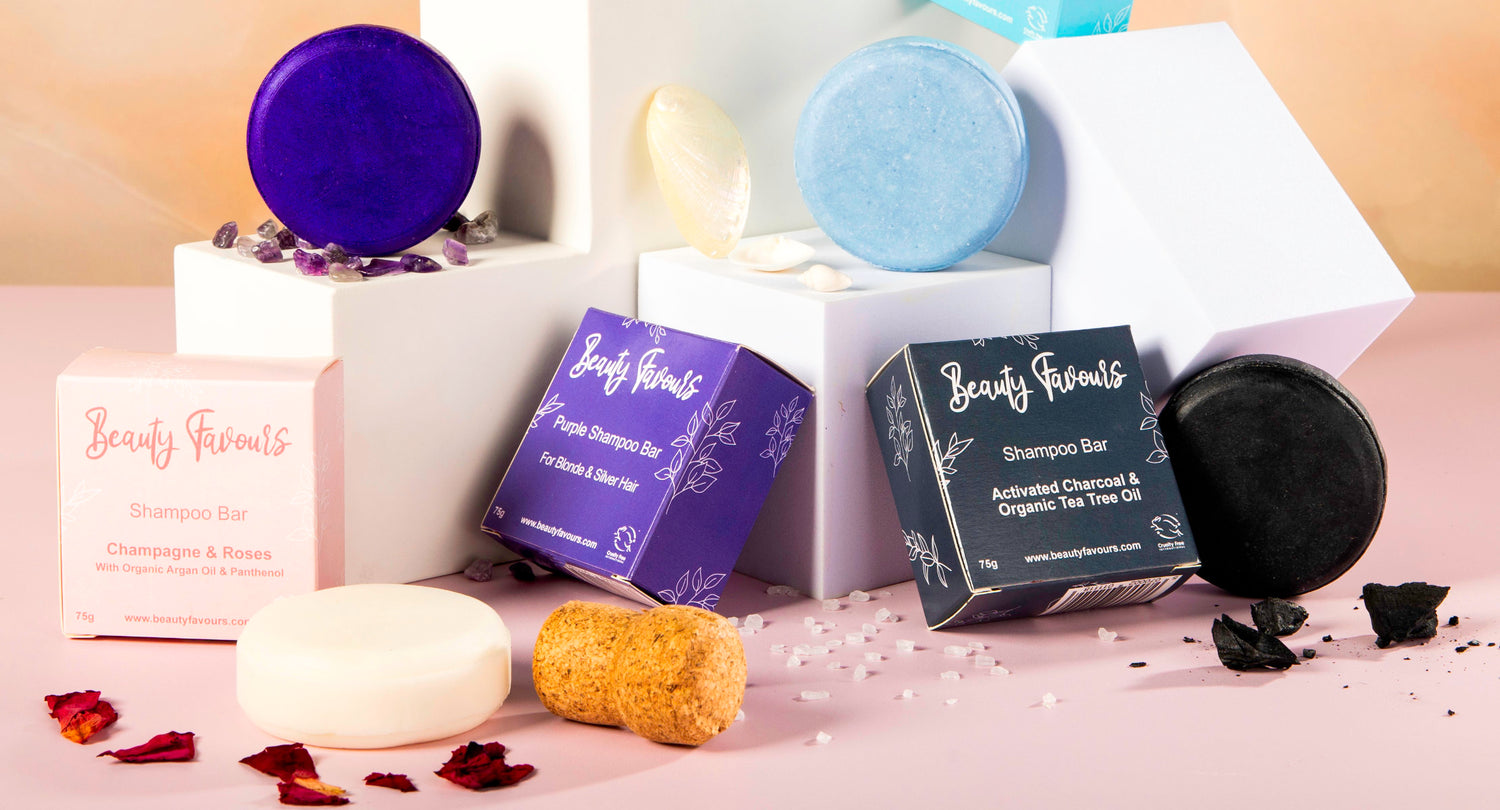 The collection of beauty favours shampoo bars
