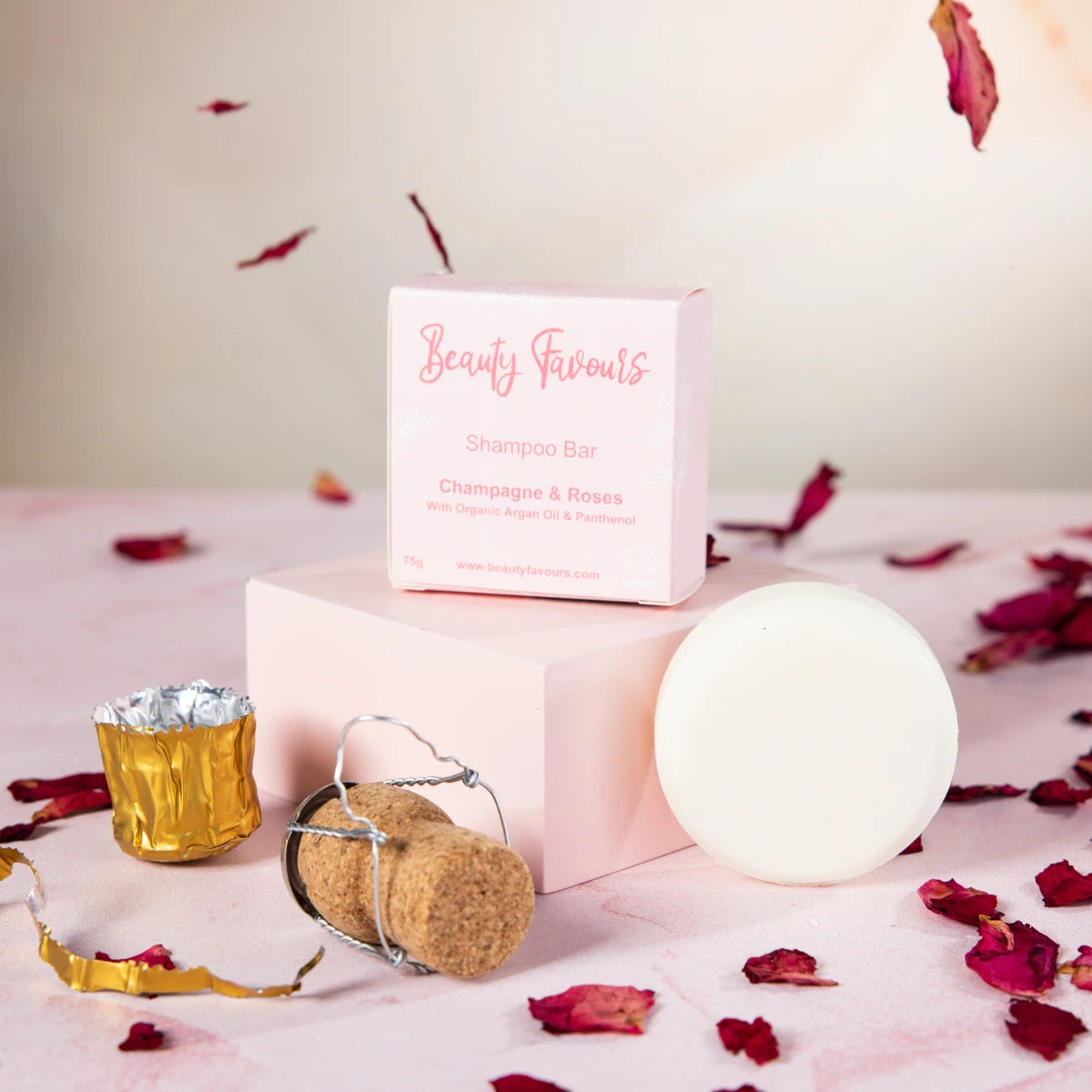 Champagne & Roses Argan Oil Shampoo Bar Bundle x3 Plus Free Travel Tin